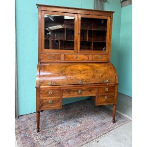Bureau cylindre en acajou d’époque directoire 18 ème siècle