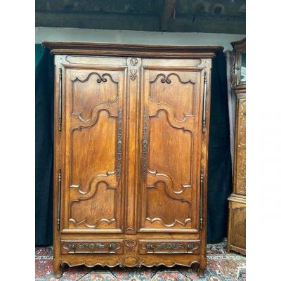 Armoire Lorraine En Chene  18 ème