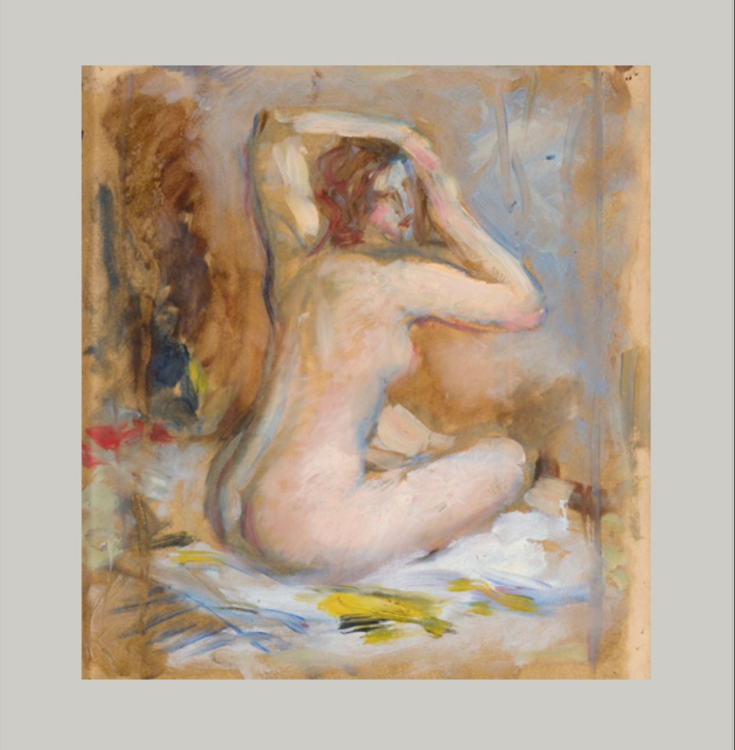 Triptyque. Suiveur de l'école impressionniste français début XXème-photo-2