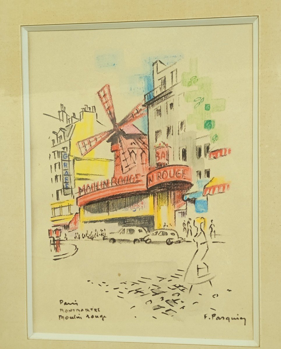 Pasquier francis 1901  1969  "paris le moulin rouge"-photo-5