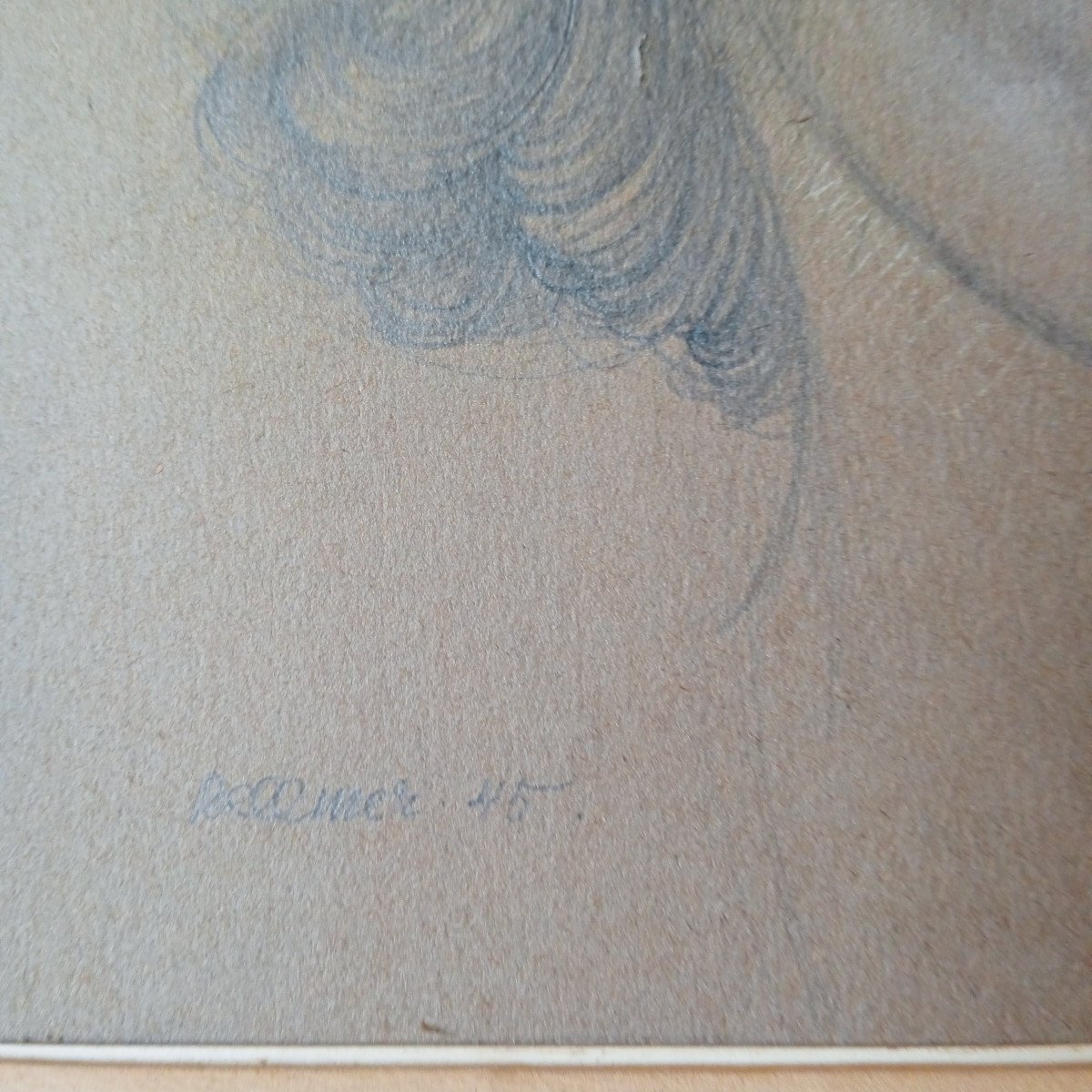 Hans Bellmer 1902 1975 Portrait Pencil Drawing Dated 45-photo-3