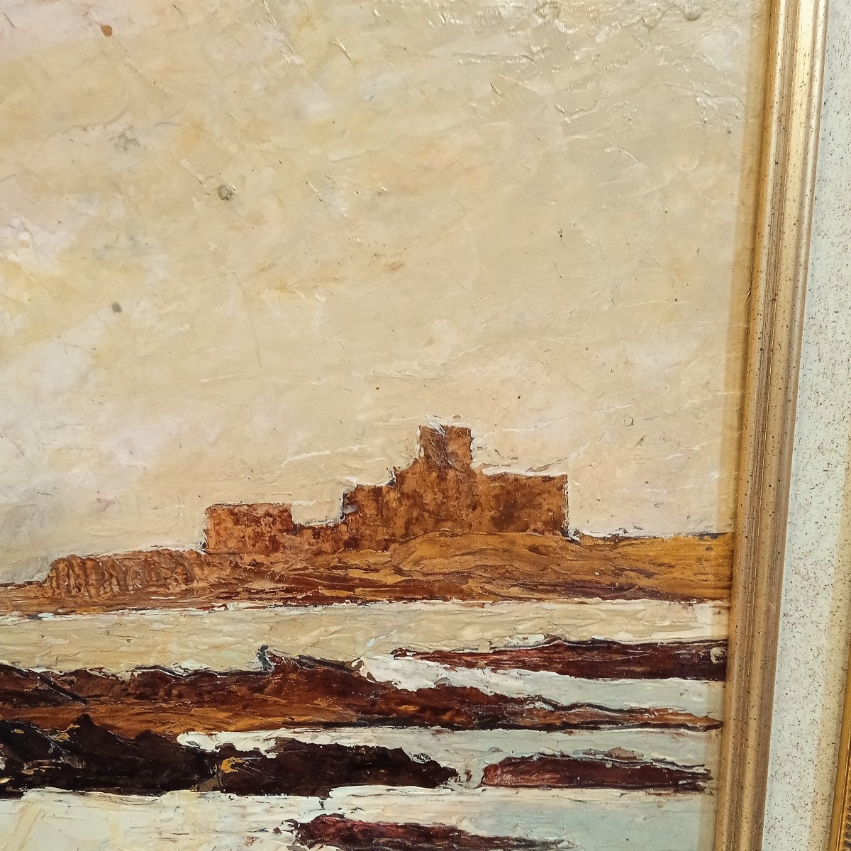 G Monat Mogador (morocco) Oil On Cardboard-photo-3