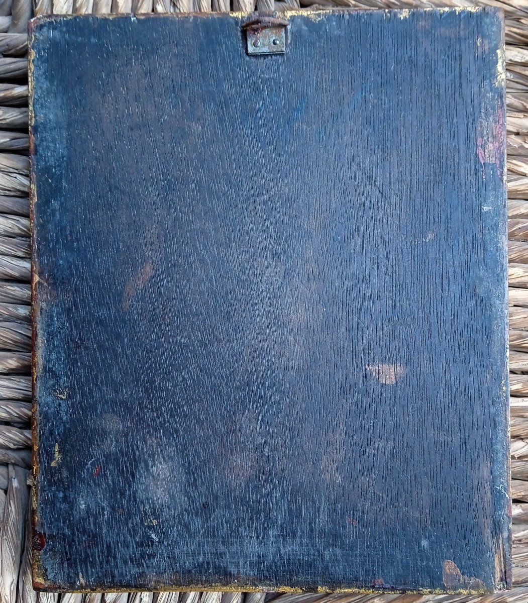 Miniature Sur Cuivre Portrait D Homme époque XVII-photo-2