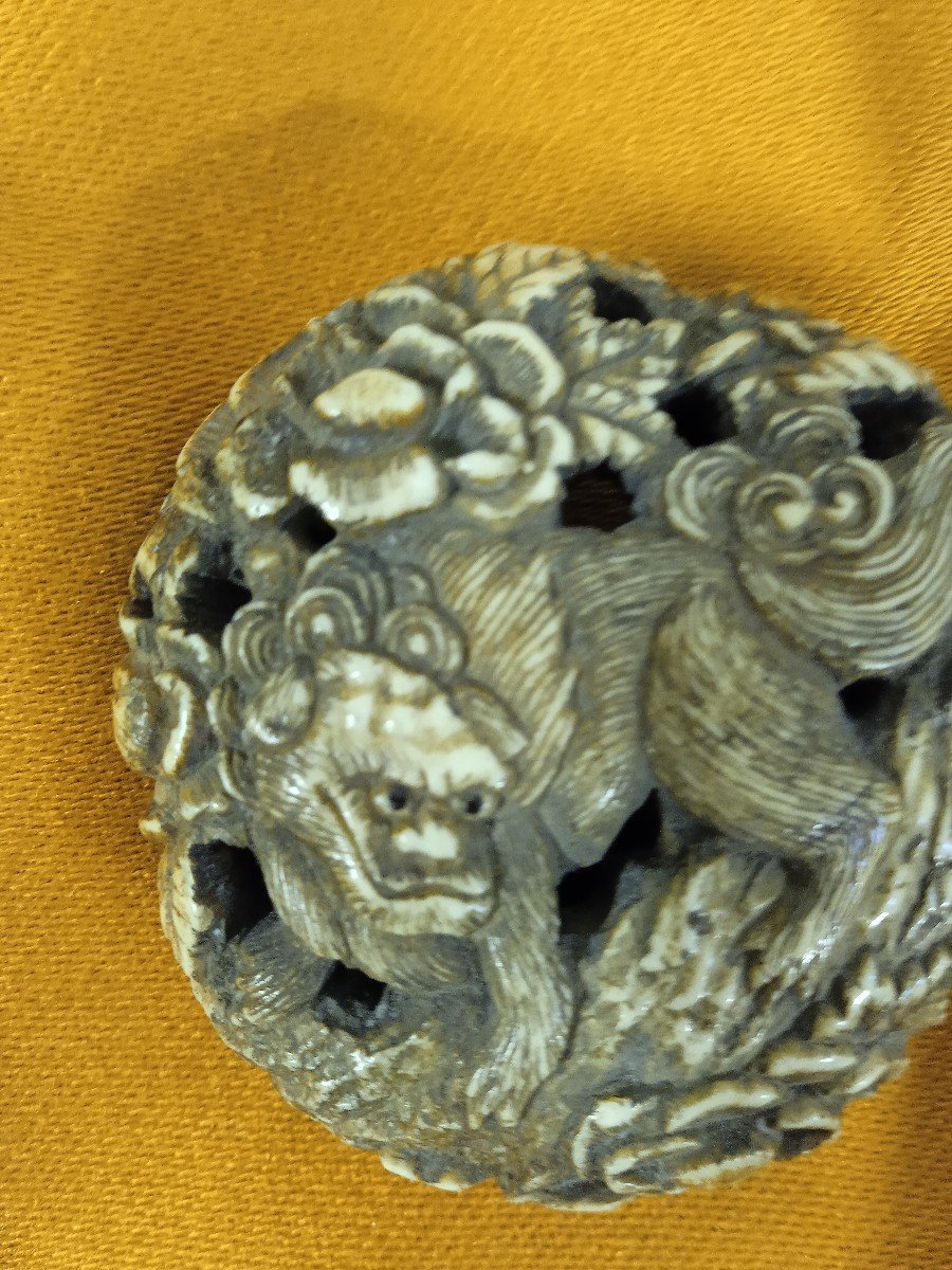 Meiji Era Japan Netské: "half Dog Half Lion Animal"-photo-4