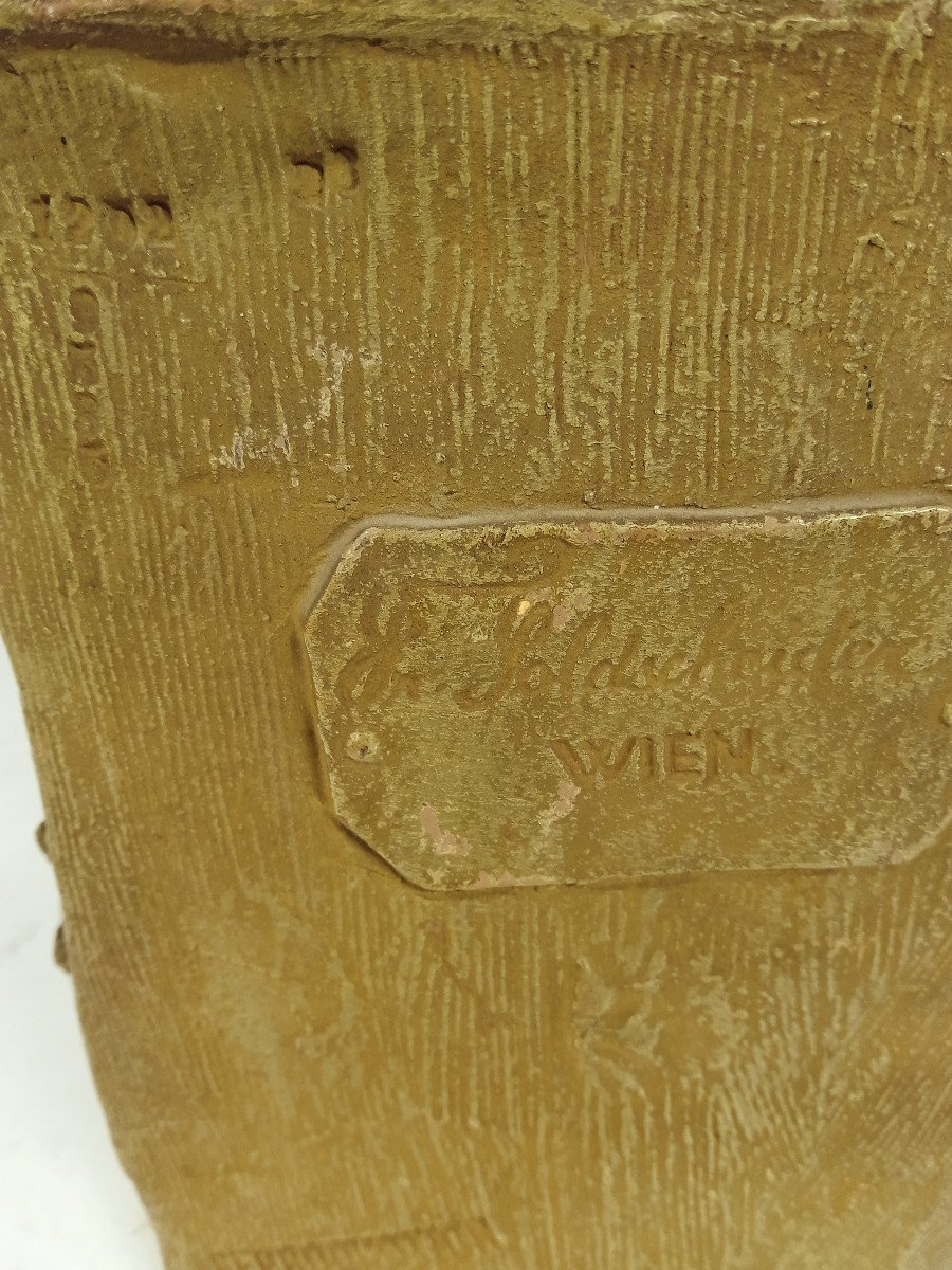 Statuette Goldsheider Friedrich  ( 1845  1897 ) Jeune Femme-photo-4