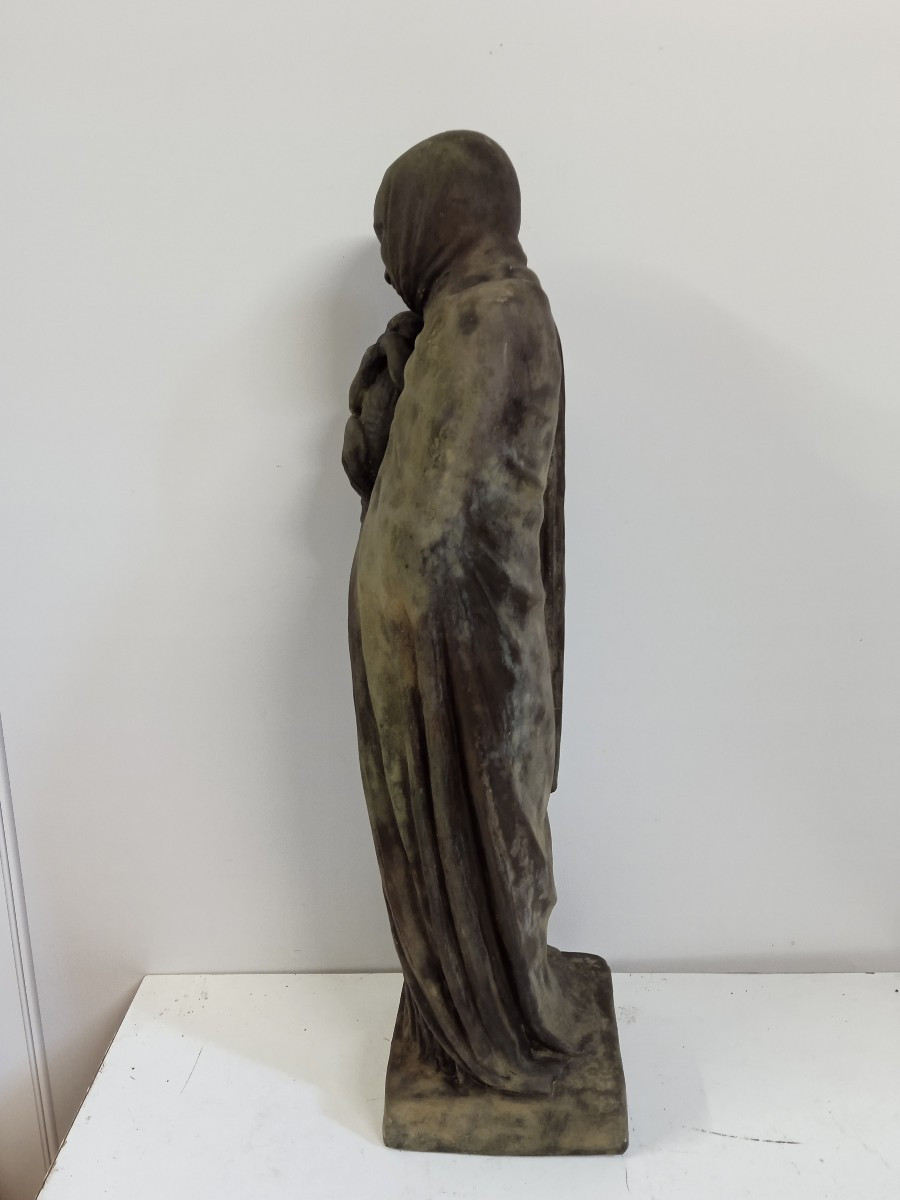 Gustave VIOLET  1873 1952 /; " maternitat divina " terre cuite circa 1905-photo-4