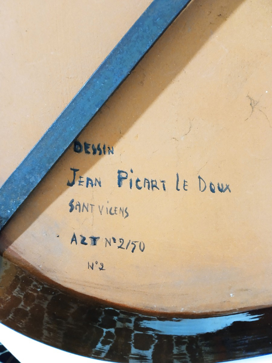 Picart Le Doux Jean (1902-1982) Large Oblong Dish-photo-3