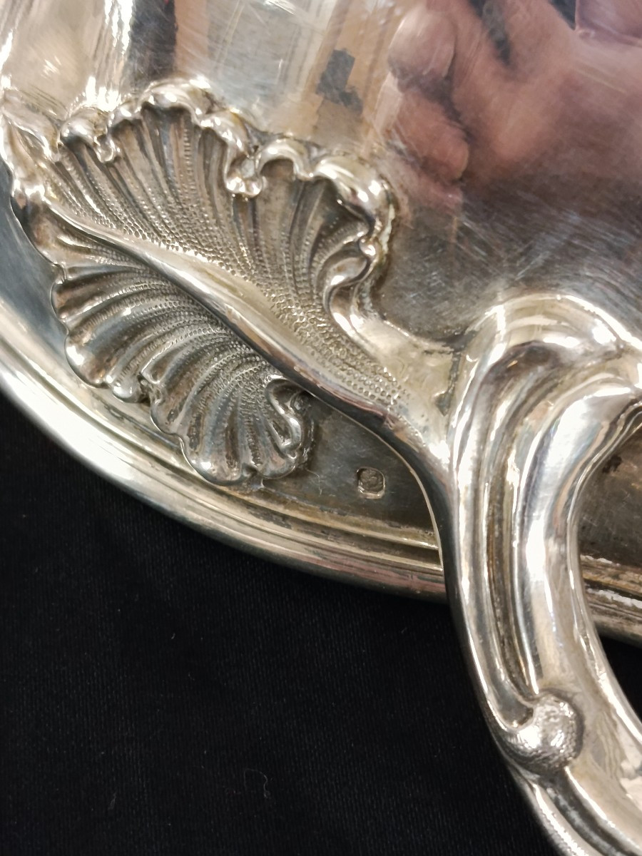 légumier et sa doublure argent massif Cal Lenglet orfèvre XIX-photo-4