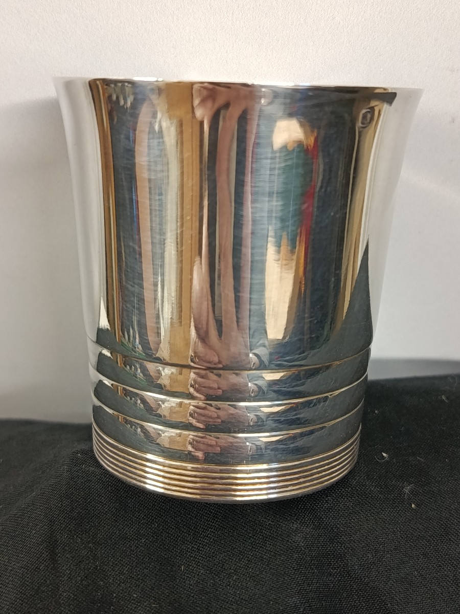 timbale argent massif minerve premier titre  " Tetard frères"-photo-1