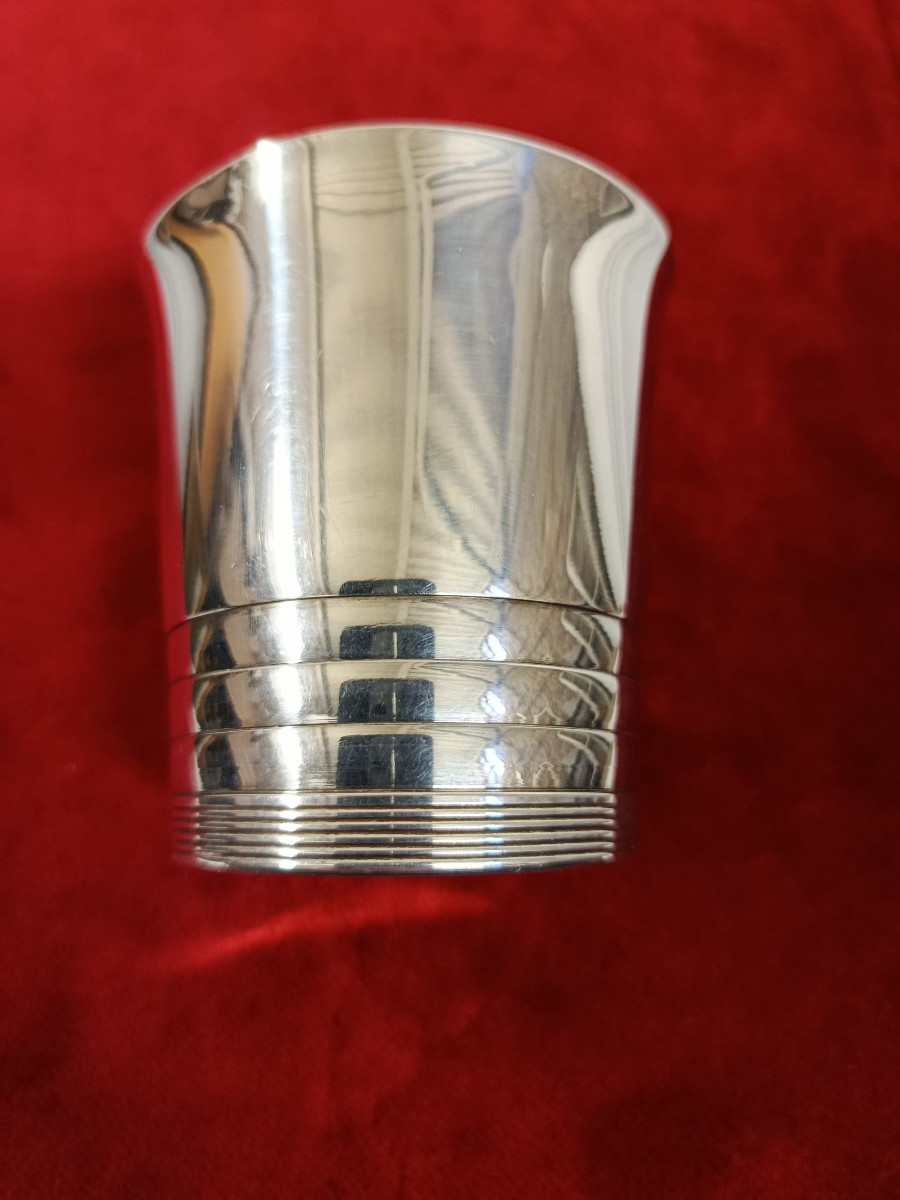 timbale argent massif minerve premier titre  " Tetard frères"