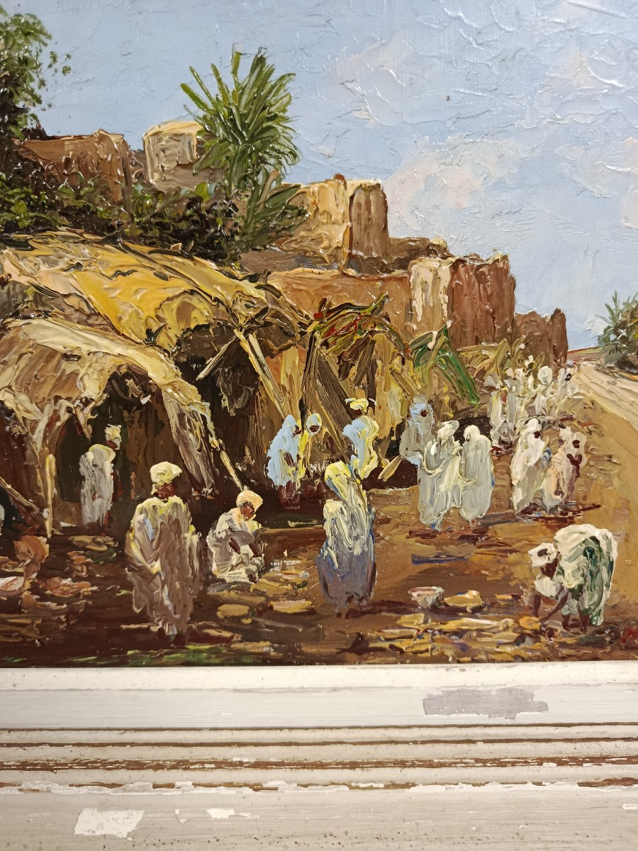 paysage orientaliste signé M BARTOLINI-photo-2