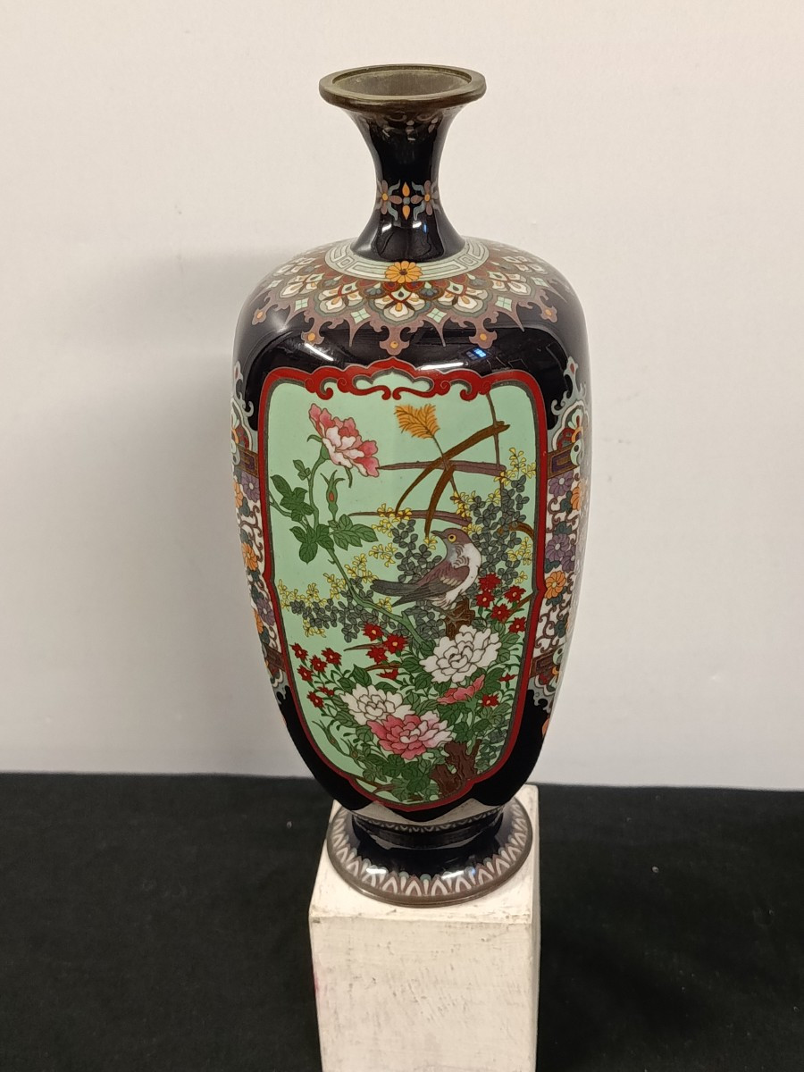 petit vase cloisonné japon ère meiji fin XIX début XX-photo-3