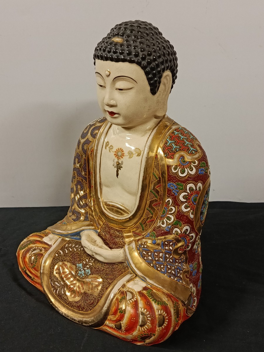 boudha en céramique japon satsuma    XX-photo-2