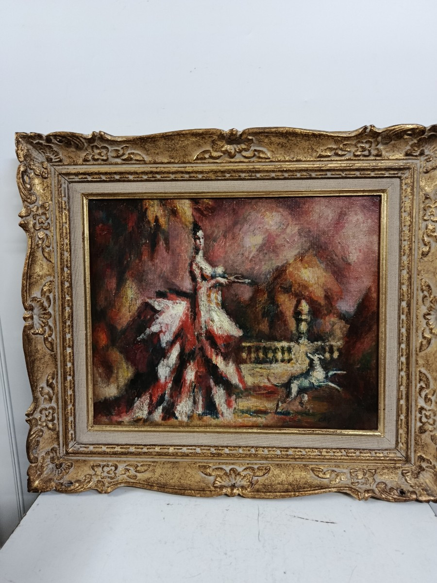 Charles Guérin ('1875  1939 ) Oil On Canvas Youg Woman In The Park-photo-2