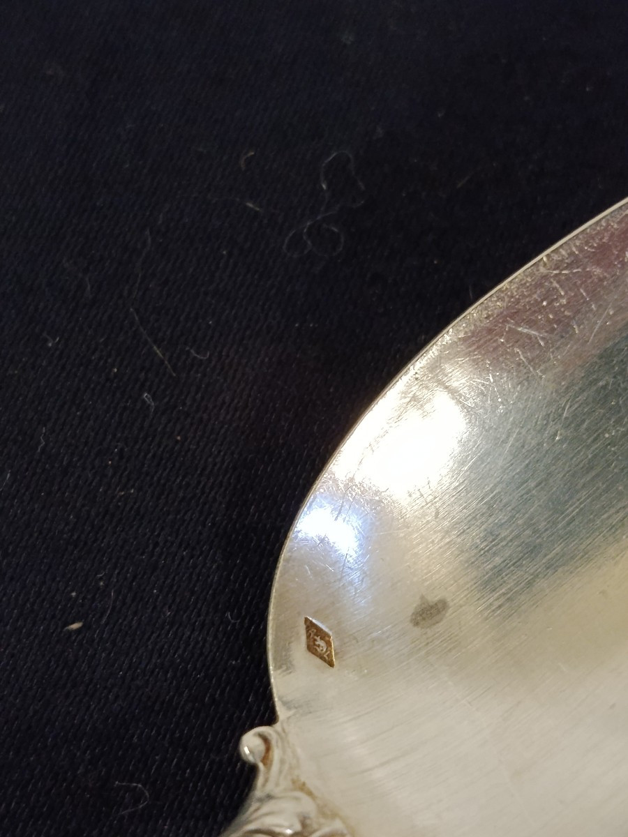 6 Small Silver Spoons Hallmarked Lapparra Antoine-photo-3