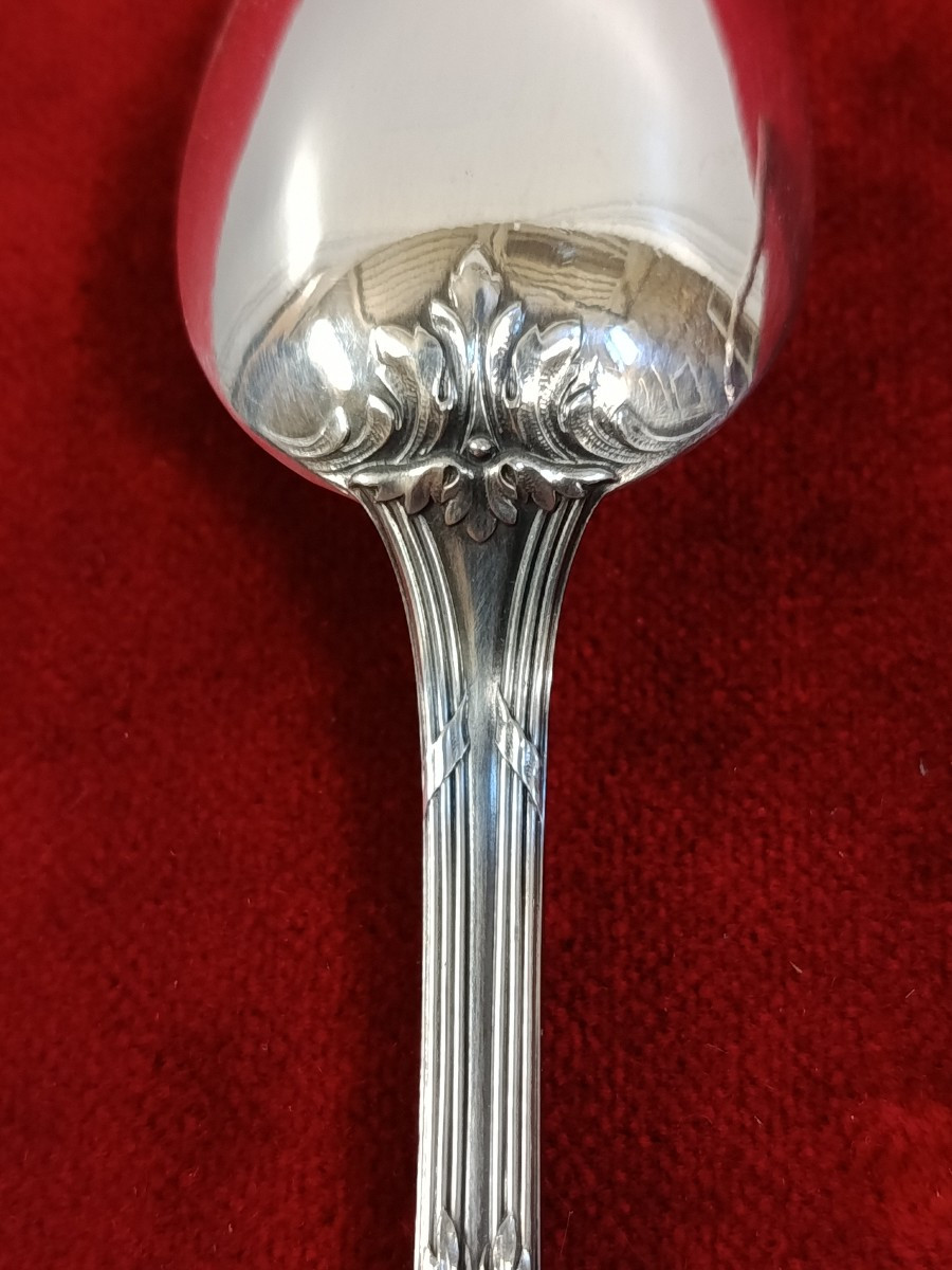 couvert d enfant : argent massif  marqué  " MARIE JOSE "-photo-2