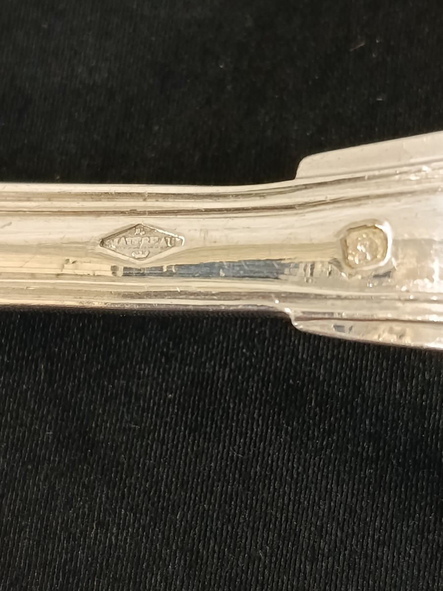6 Piece Cutlery Set End Of XIX  Centuty Solid Silver Minerva Pattern-photo-1