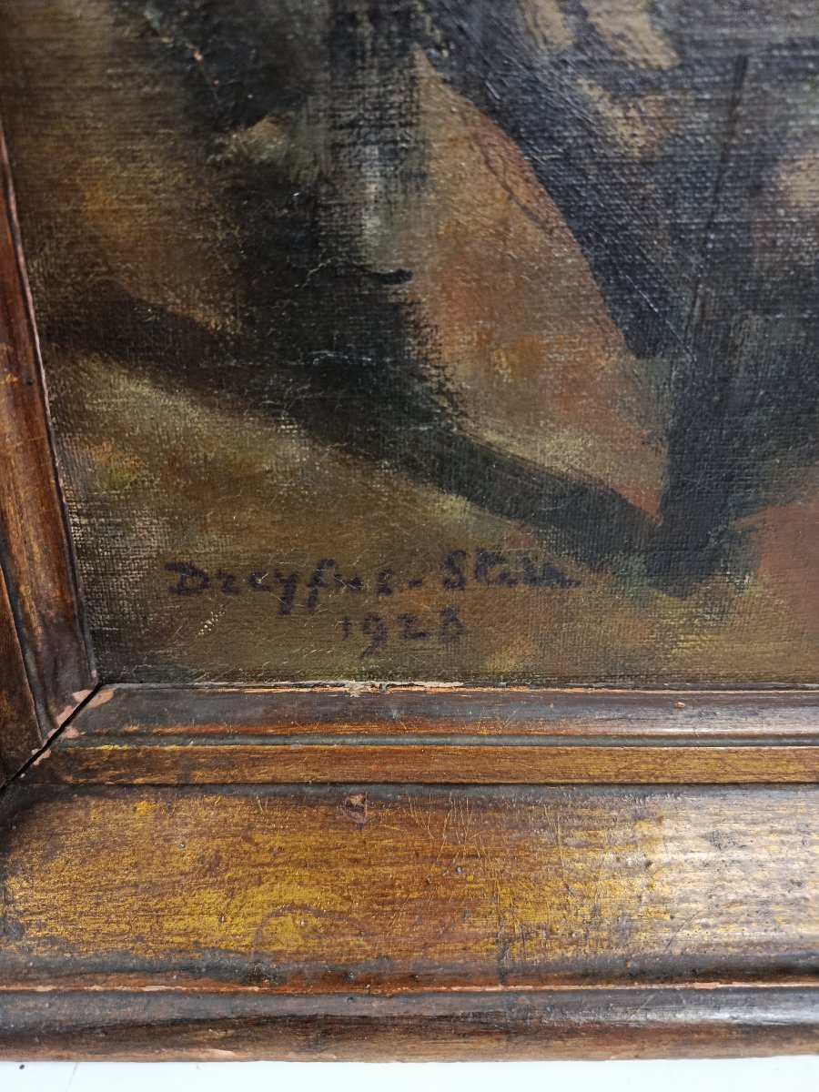 Dreyfus - Stern ( 1890  1972 )seated Nude Oil On Canvas-photo-2