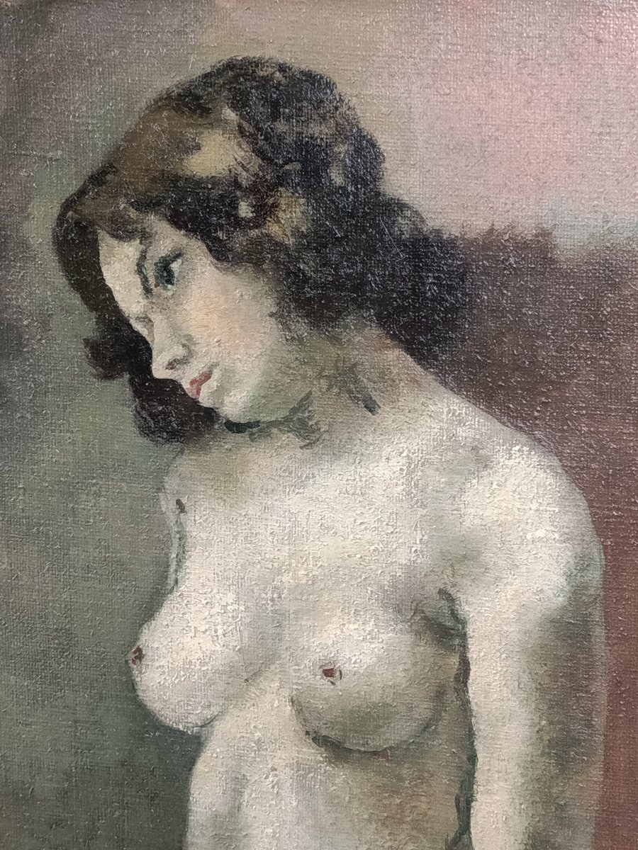 Roland Oudot (1897 1981 Nude Oil On Canvas-photo-4