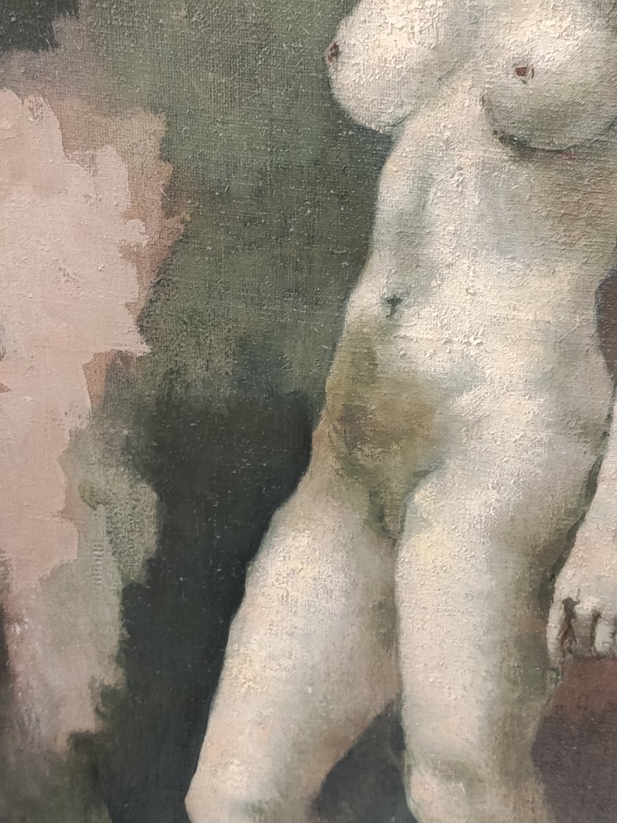 Roland Oudot (1897 1981 Nude Oil On Canvas-photo-1