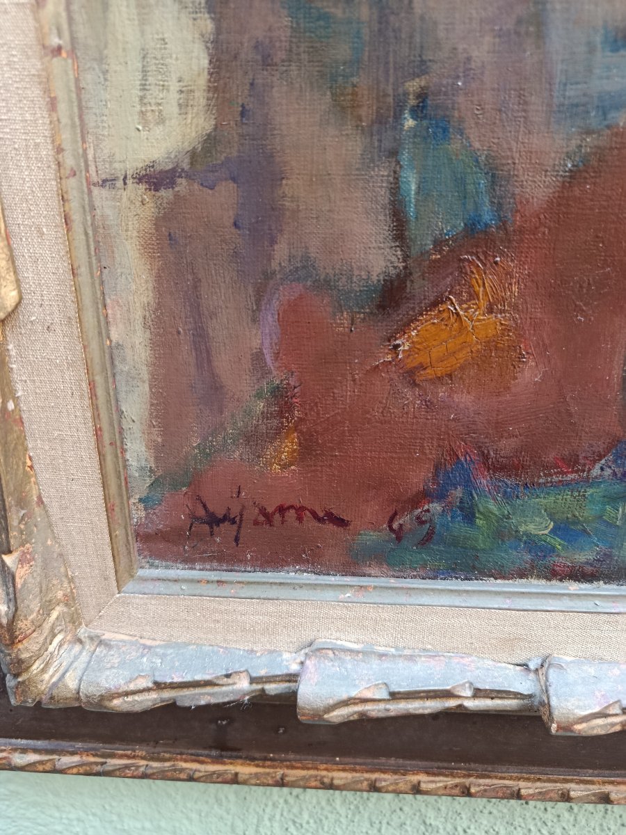 Jean AUJAME ( 1905 1965 ) paysage daté 49-photo-2
