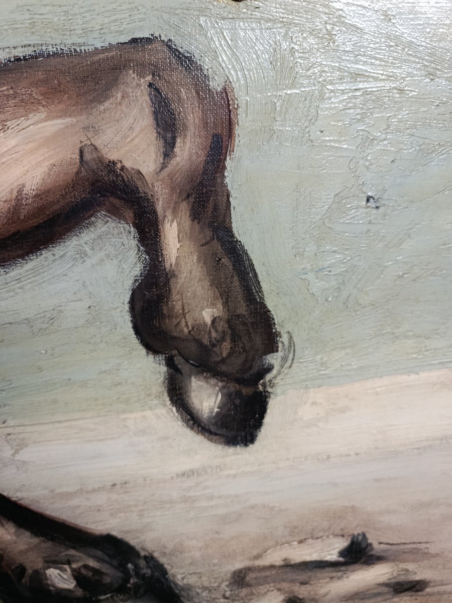 FRANZ PRIKING  ( 1929  1979 ) huile sur toile-photo-4