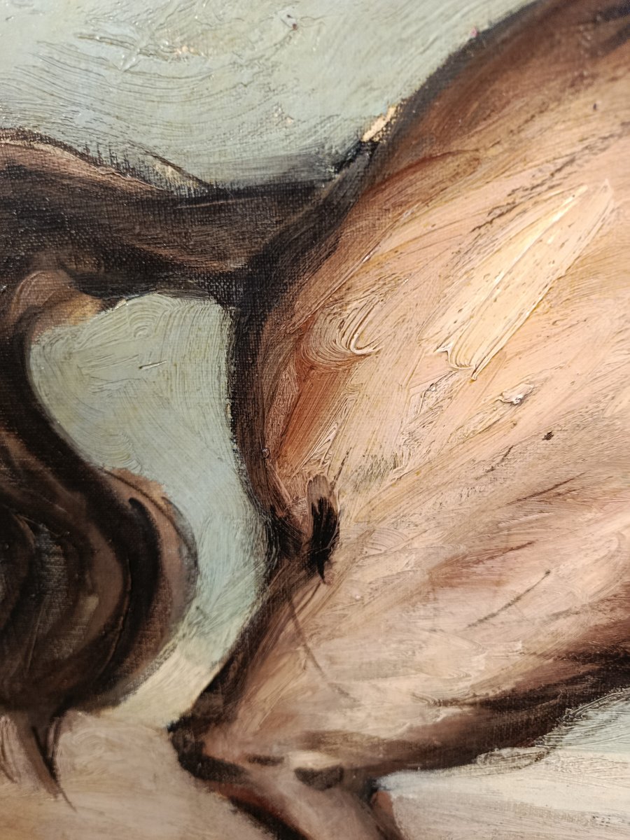FRANZ PRIKING  ( 1929  1979 ) huile sur toile-photo-1