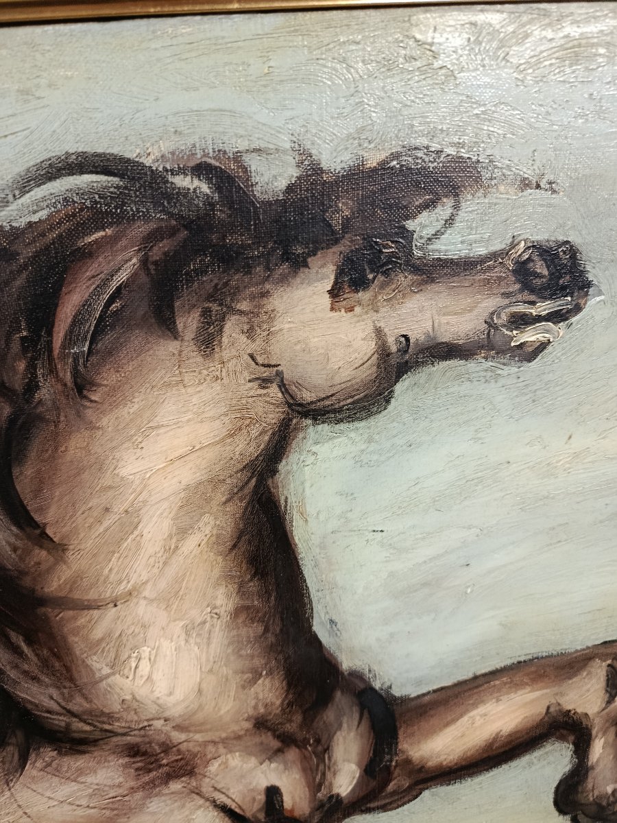 FRANZ PRIKING  ( 1929  1979 ) huile sur toile-photo-2