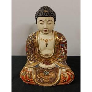 boudha en céramique japon satsuma    XX