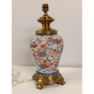Porcelain Lamp With Imari Decoration, Japan, Late 19th Century
