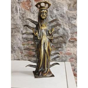 vierge orante en bronze allemagne de style XV