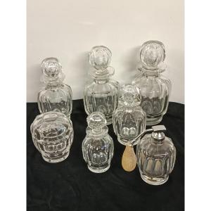 Baccarat : nécessaire de toilette modèle Harcourt malmaison 7 pièces