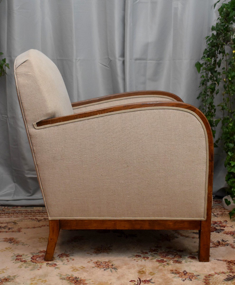 Fauteuil Epoque Art D&eacute;co,  Ann&eacute;es 30- 40, Si&egrave;ge Type Paquebot, Si&egrave;ge Art Deco XX &egrave;me-photo-2