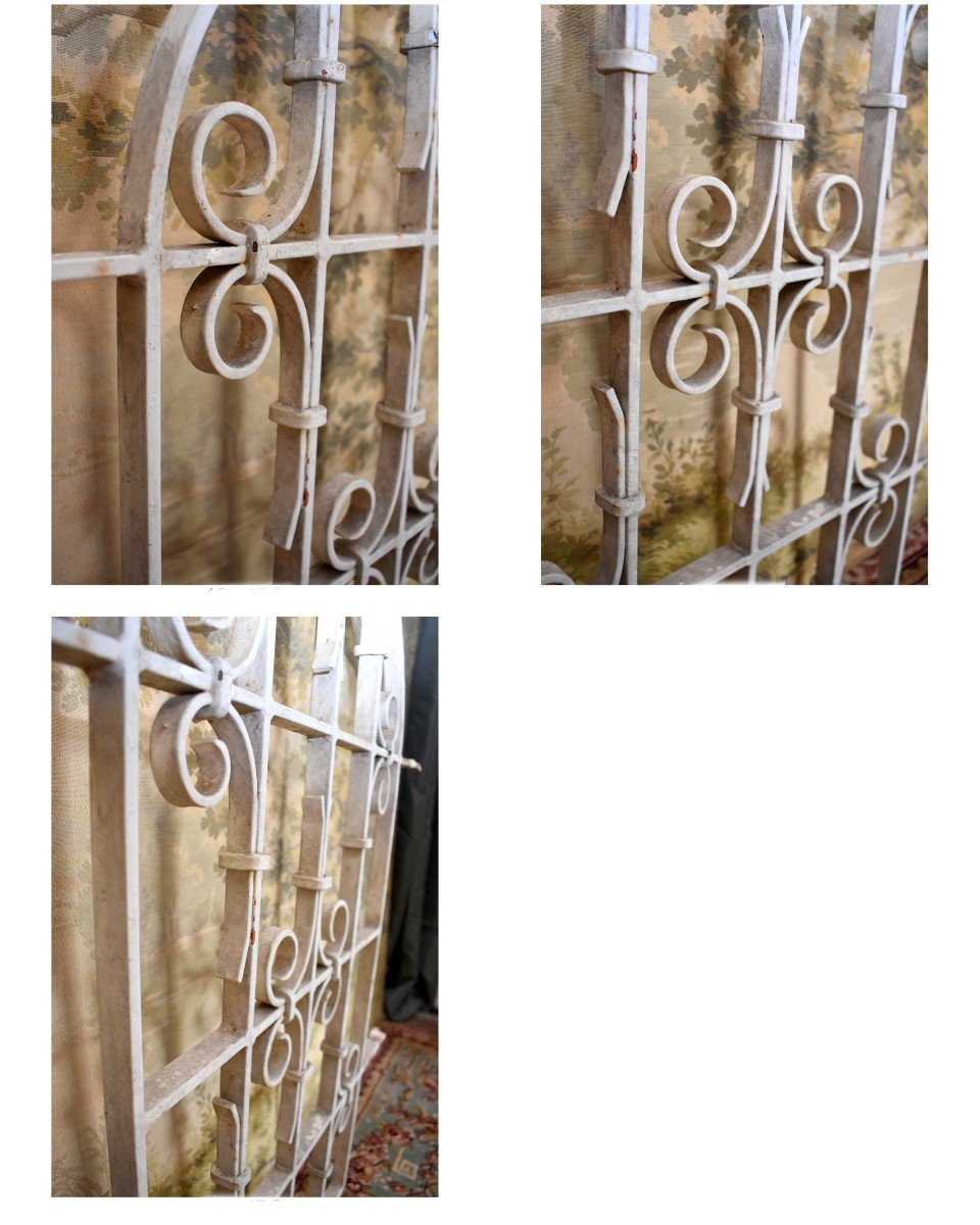 Suite Of Three Wrought Iron Gates, Indoor / Outdoor Gate, Garden Gate, 50s-photo-6