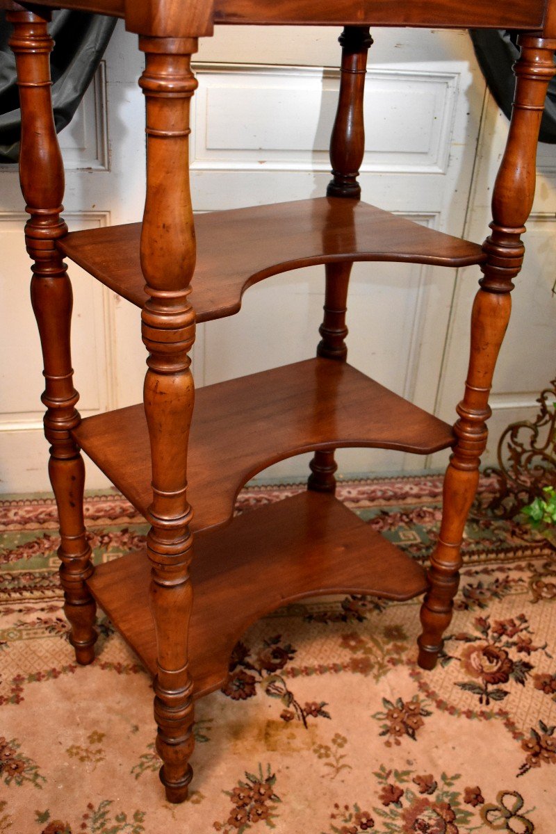 Large Louis Philippe Period Writing Desk In Mahogany And Mahogany Veneer-photo-3