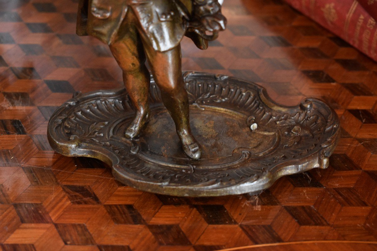 Ring Sizer, 18th Century Man With Tricorn And Sword, Spelter, 19th Century Period-photo-6