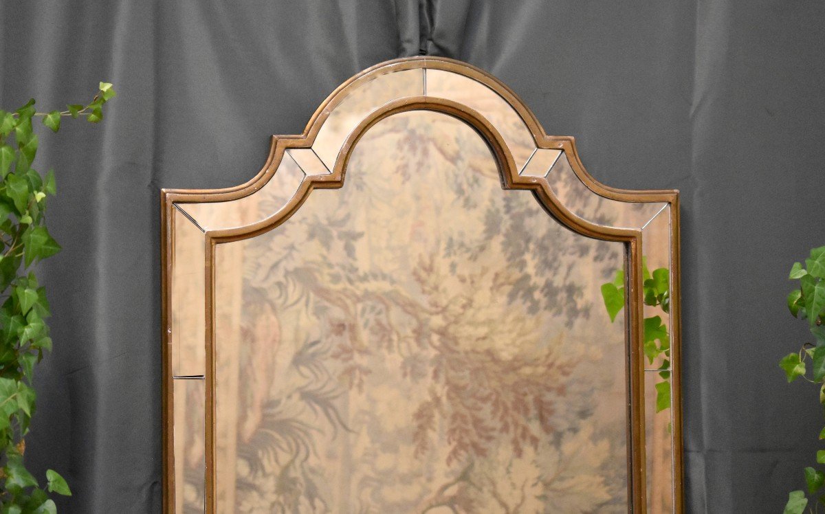 Italian Mirror In Venetian Style, Italy, 1960s - 1970s, Parclose Mirror-photo-2