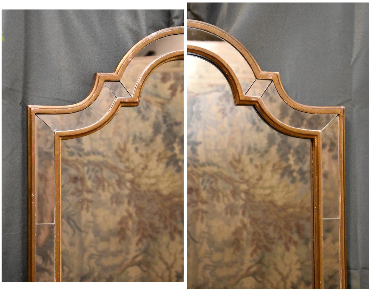 Italian Mirror In Venetian Style, Italy, 1960s - 1970s, Parclose Mirror-photo-4