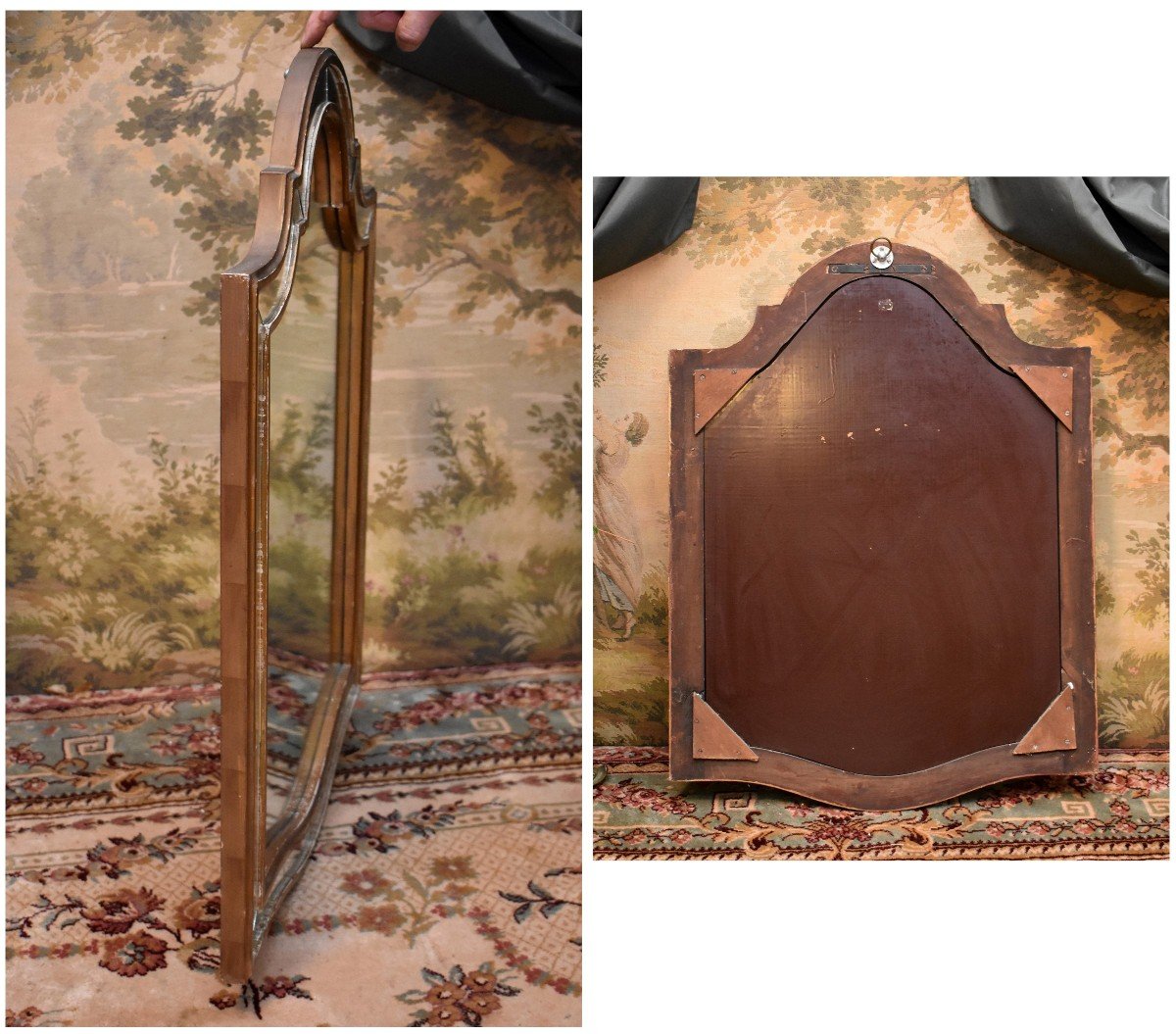 Italian Mirror In Venetian Style, Italy, 1960s - 1970s, Parclose Mirror-photo-8