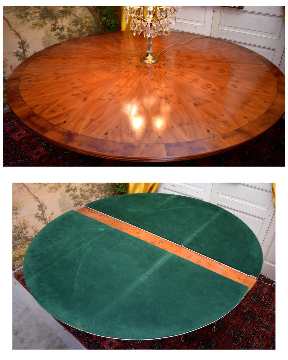 Important Dining Table Forming A Games Table, Gueridon, England, Mid 20th Century-photo-4