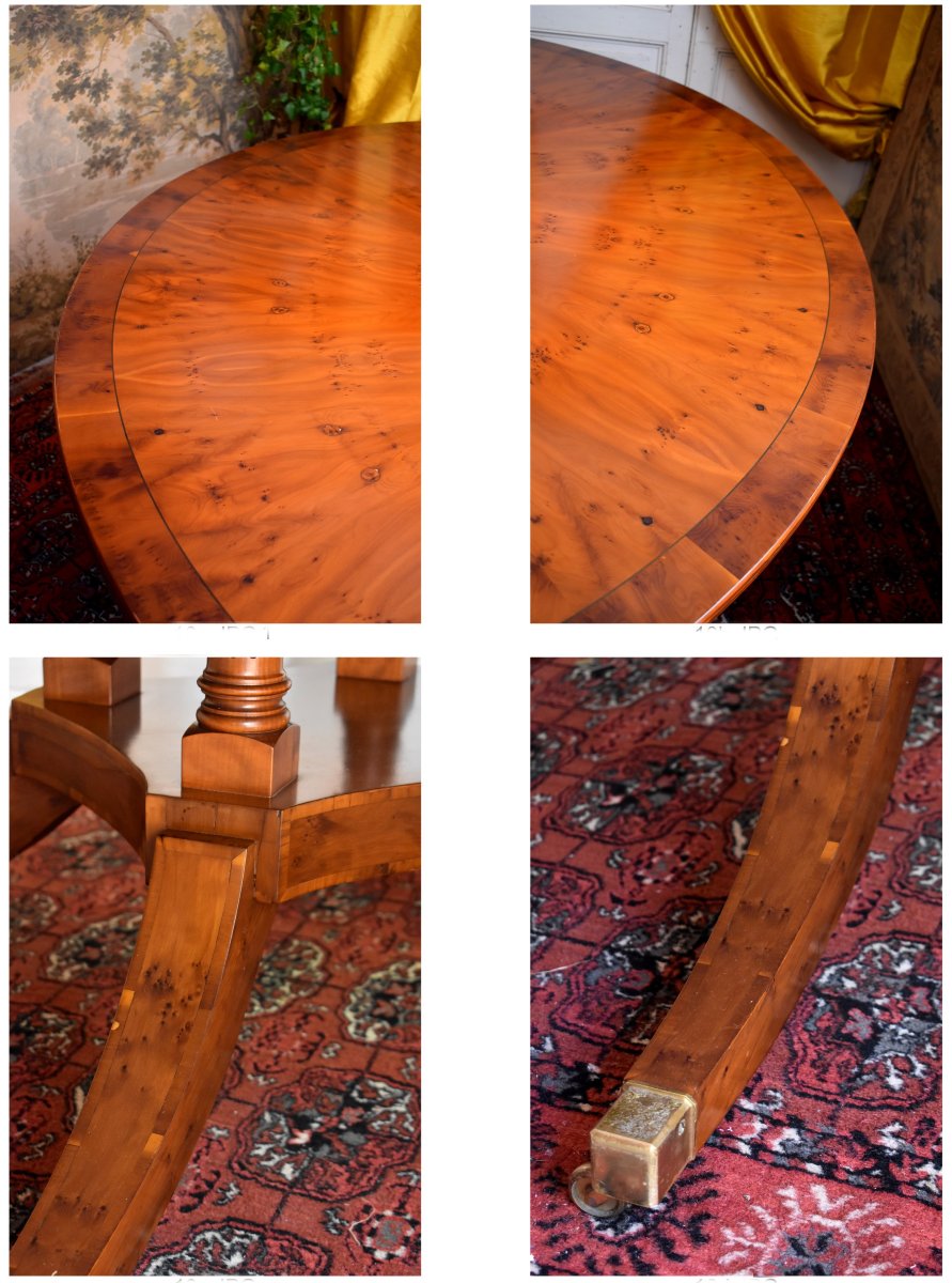 Important Dining Table Forming A Games Table, Gueridon, England, Mid 20th Century-photo-7