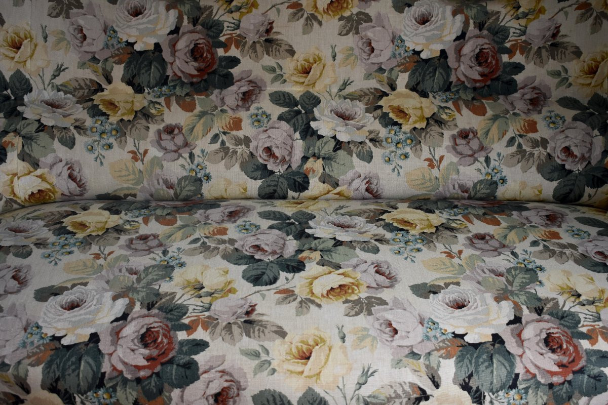 Three Bosses Sofa, Carved Mahogany Bench, Napoleon III, Circa 1850-photo-7