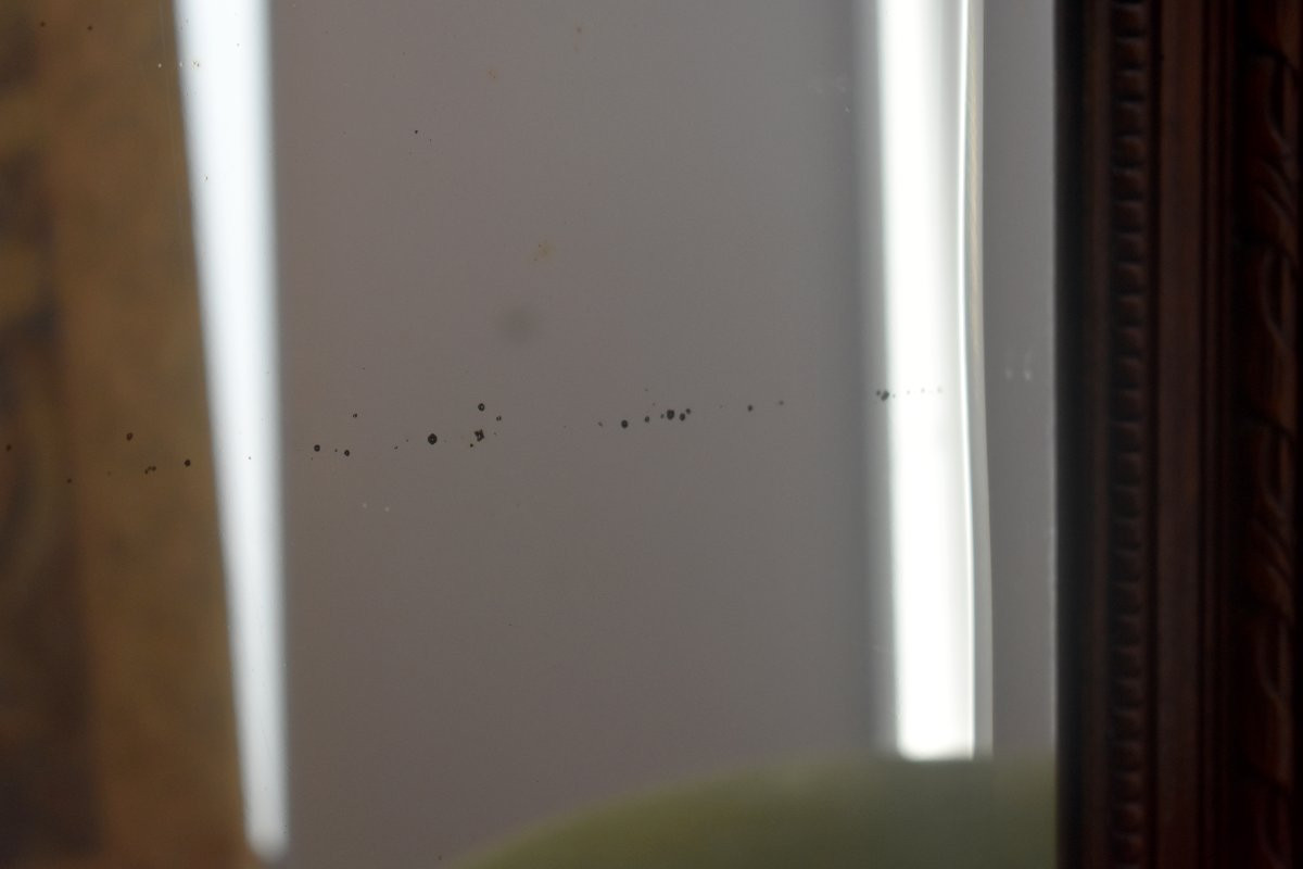 Louis XVI Style Trumeau, Still Life With Fruit, Beveled Mirror, 19th Century-photo-7