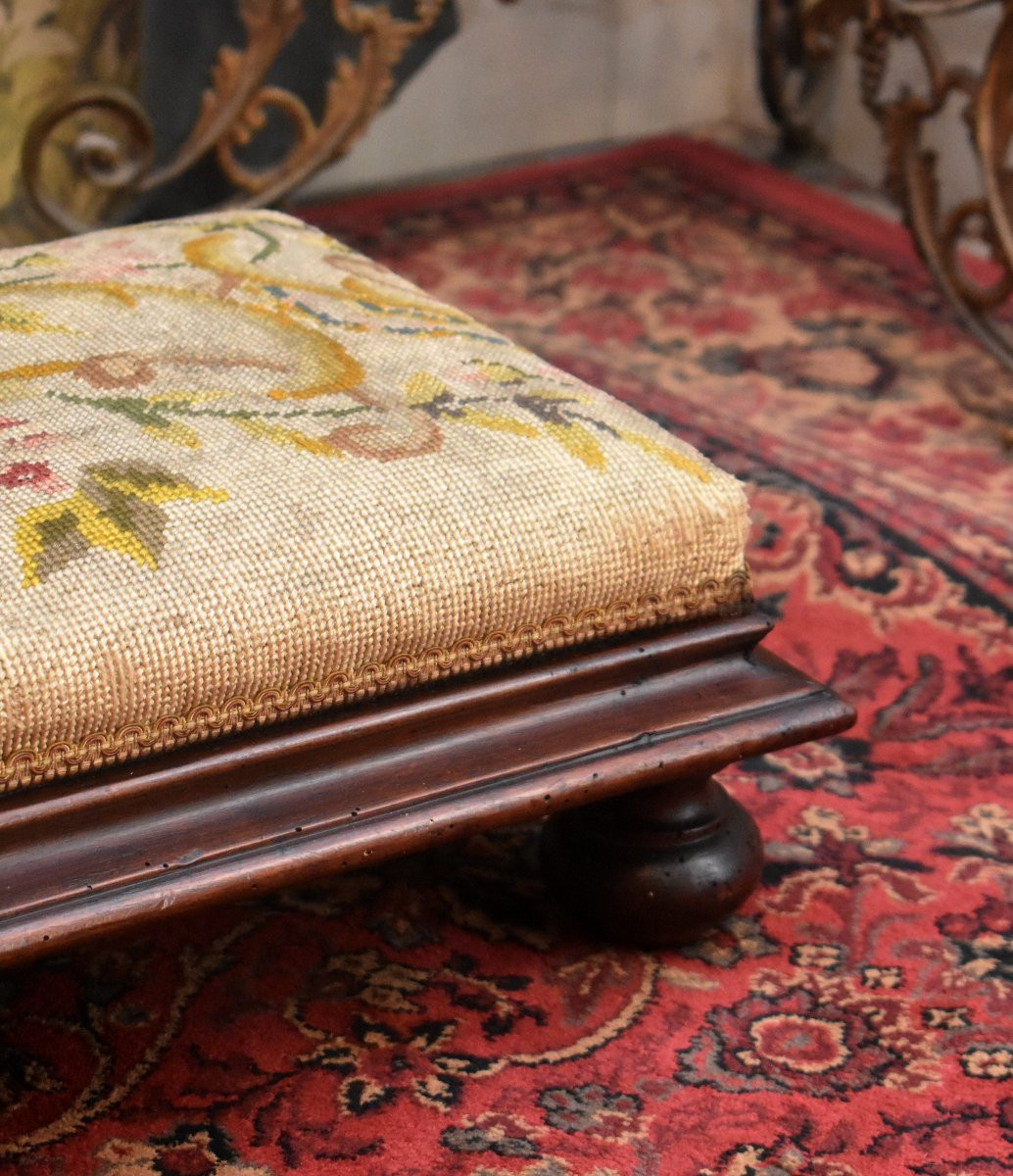 Large Footrest For Bench Or Sofa, Foot Bench, Napoleon III Period, 19th Century-photo-5