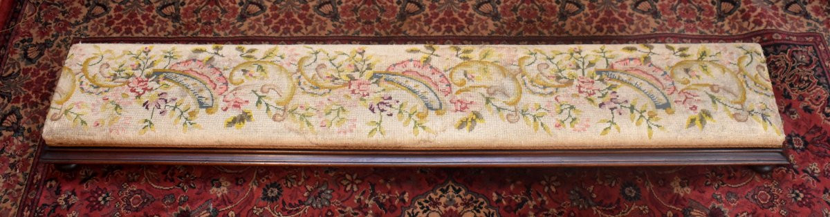 Large Footrest For Bench Or Sofa, Foot Bench, Napoleon III Period, 19th Century-photo-8