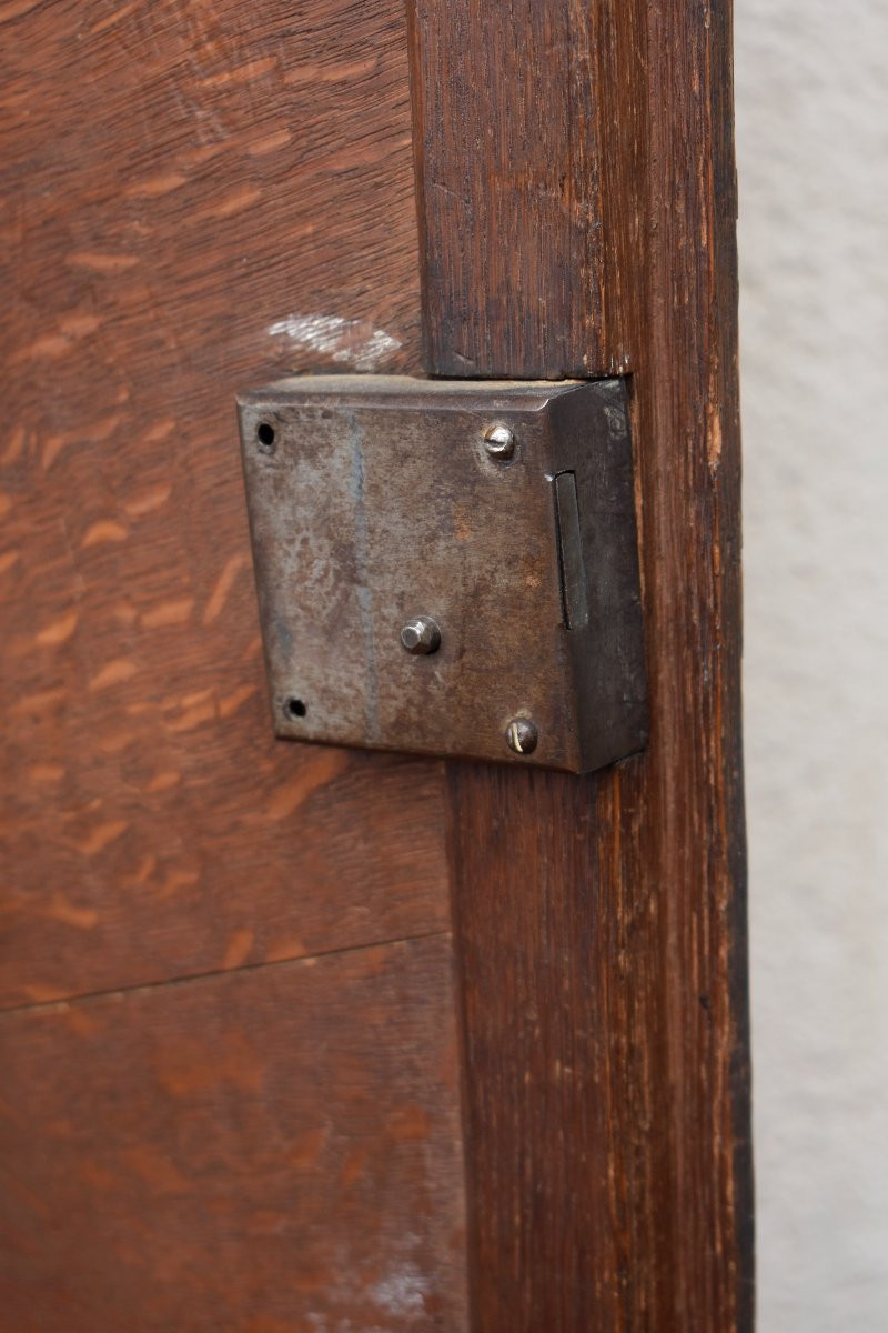 Façade d'Armoire en Chêne avec Encadrement , Portes de Placard, Elément de Boiserie, XIXème-photo-5