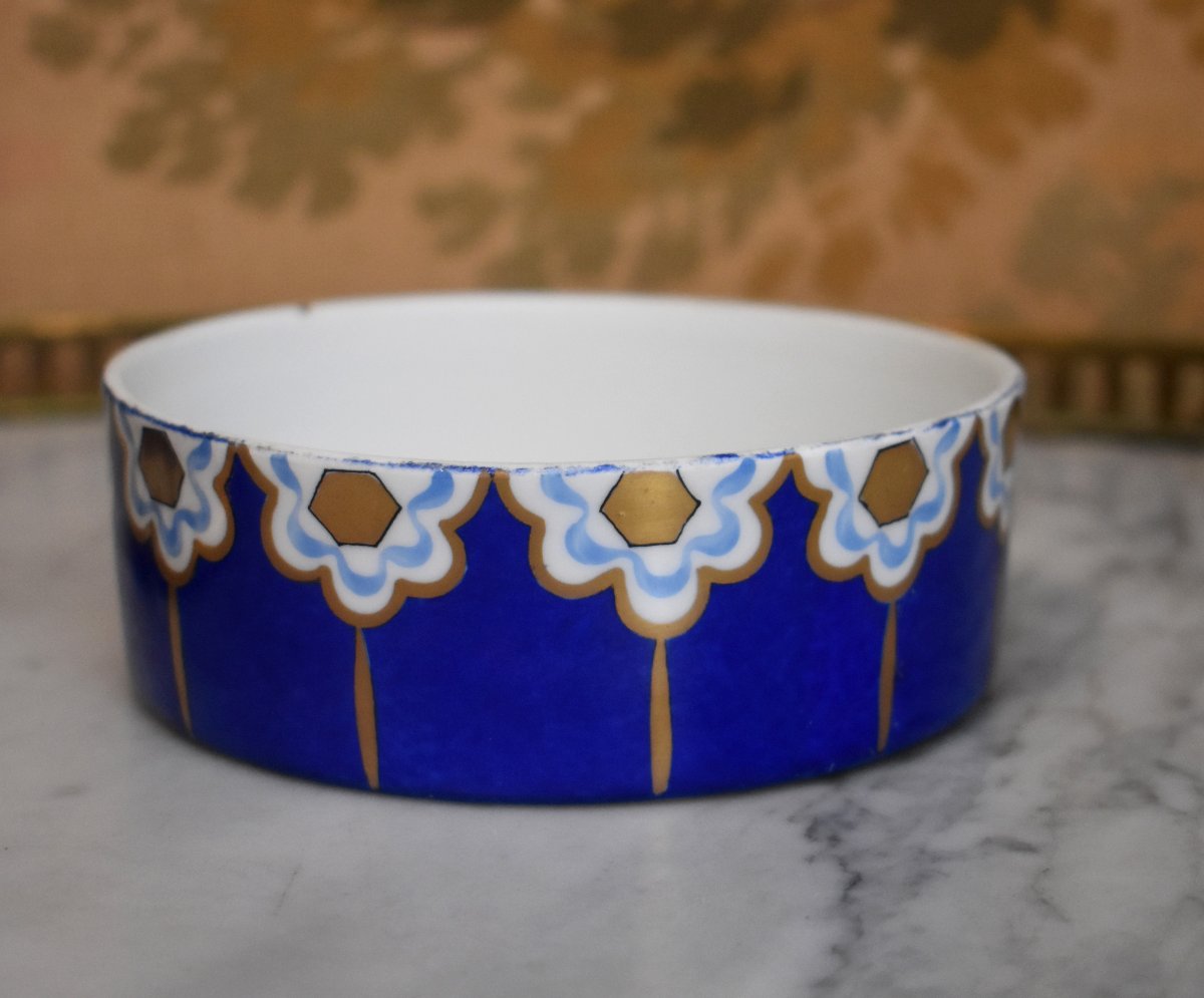 Art Deco Porcelain Candy Box, Jewelry Box, Box-photo-3