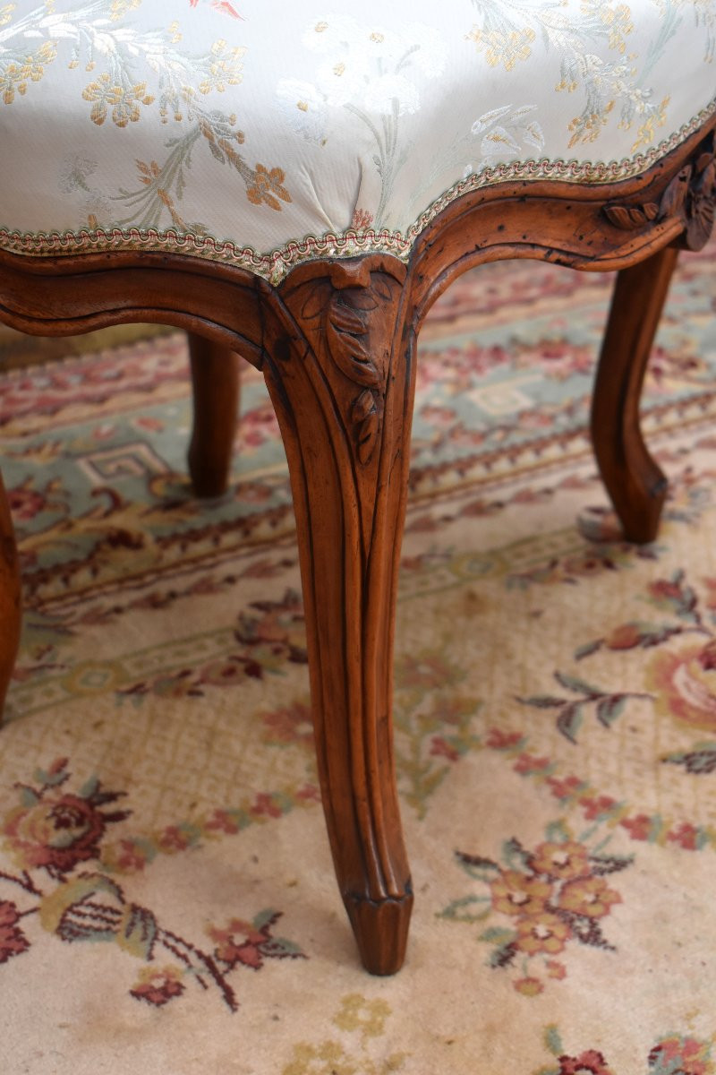 Chaise d'époque Louis XV à Dossier Incliné,  Provence, Epoque XVIIIème-photo-5
