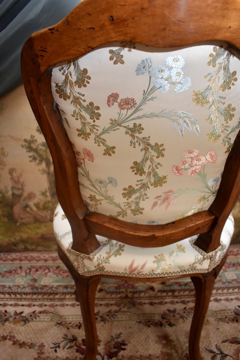 Chaise d'époque Louis XV à Dossier Incliné,  Provence, Epoque XVIIIème-photo-7