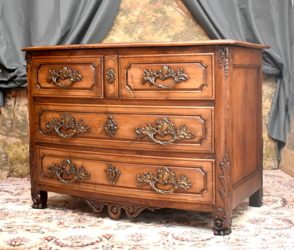 Rhône Valley, Lyonnaise Chest Of Drawers, Regency Period, Lyon, Early 18th Century-photo-3